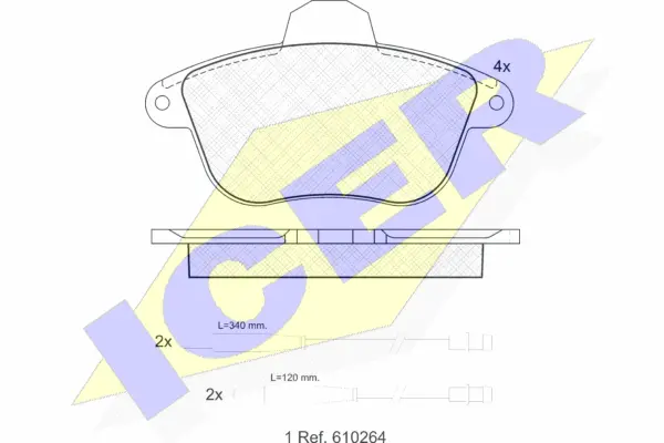 Brake Pad Set, disc brake (180857)