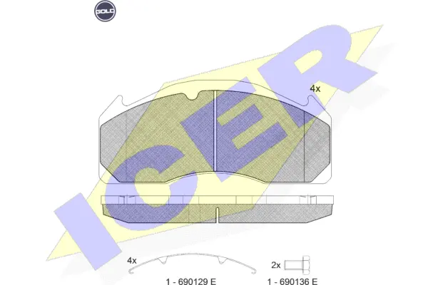 Brake Pad Set, disc brake (151427 G)
