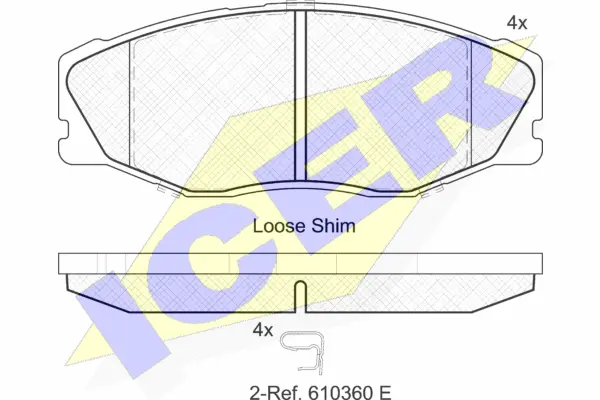 Brake Pad Set, disc brake (182087)
