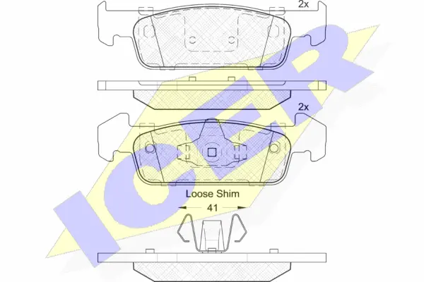 Brake Pad Set, disc brake (182115-202)