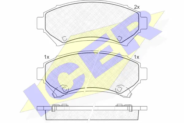 Brake Pad Set, disc brake (141182)