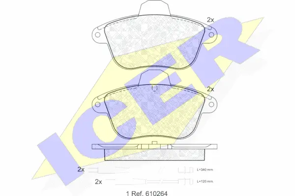 Brake Pad Set, disc brake (180856)