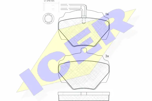 Brake Pad Set, disc brake (140702)