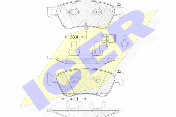 Brake Pad Set, disc brake (181724)