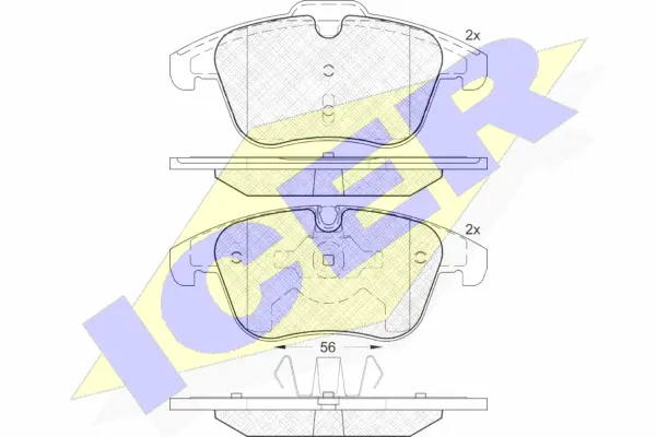 Brake Pad Set, disc brake (181886)