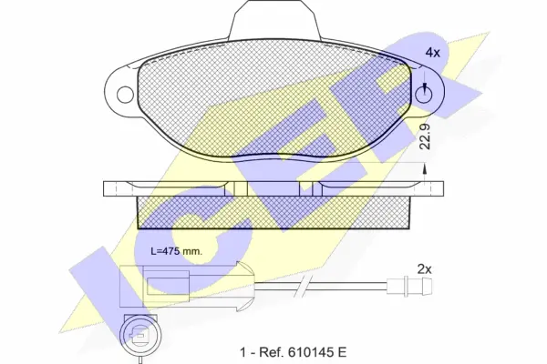 Brake Pad Set, disc brake (180924)