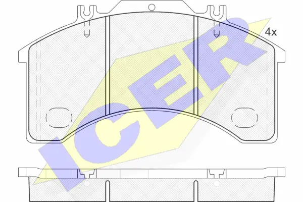 Brake Pad Set, disc brake (151042)