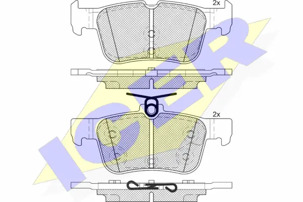 Brake Pad Set, disc brake (182198-200)