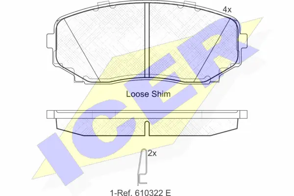 Brake Pad Set, disc brake (181962)