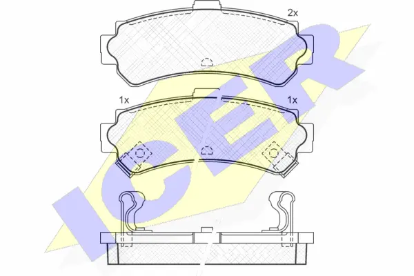 Brake Pad Set, disc brake (181095)