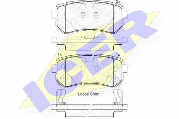 Brake Pad Set, disc brake (181948)