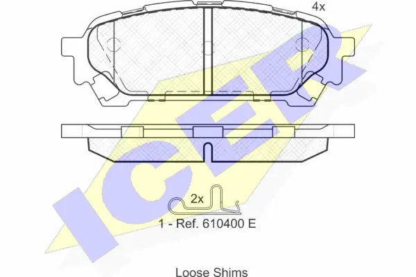 Brake Pad Set, disc brake (181737)