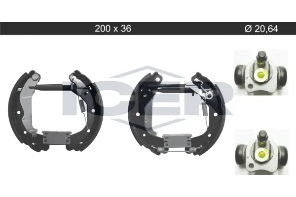 Brake Shoe Set (79KT0141 C)