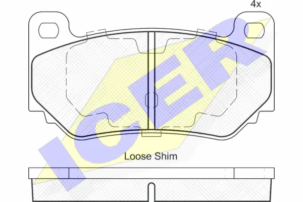 Brake Pad Set, disc brake (182071)