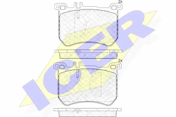 Brake Pad Set, disc brake (182100)