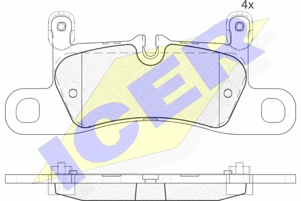 Brake Pad Set, disc brake (181987-203)