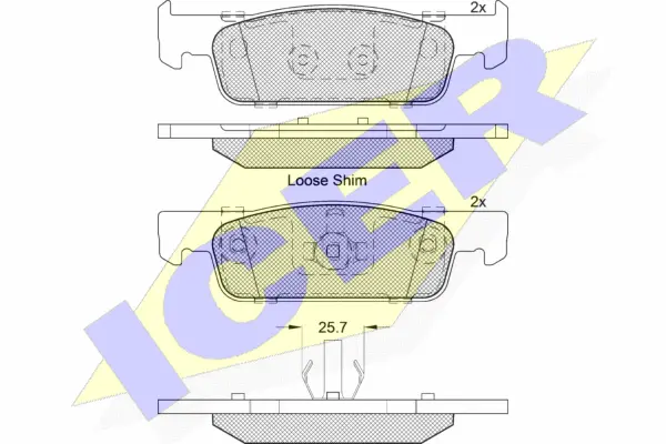 Brake Pad Set, disc brake (182115-203)