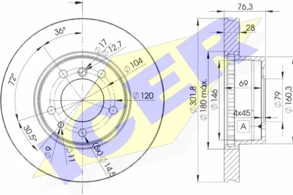 Brake Disc (78BD2215-1)