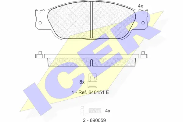 Brake Pad Set, disc brake (181561)