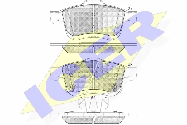 Brake Pad Set, disc brake (182165)