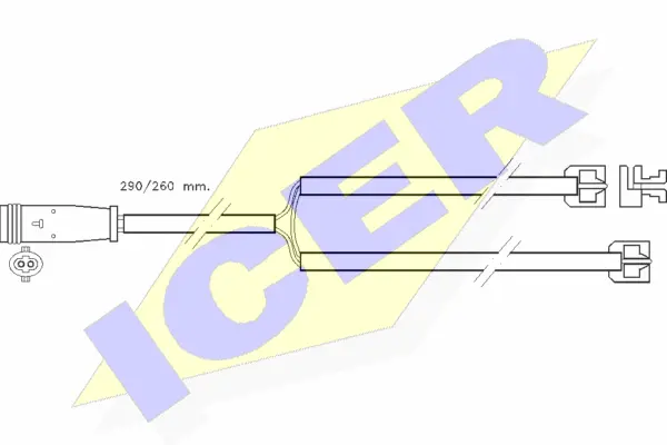 Warning Contact, brake pad wear (610335 E C)