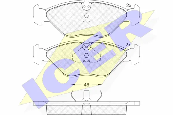 Brake Pad Set, disc brake (180774)