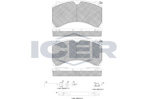 Brake Pad Set, disc brake (152123-066)