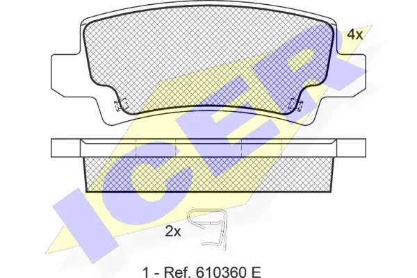 Brake Pad Set, disc brake (181514)