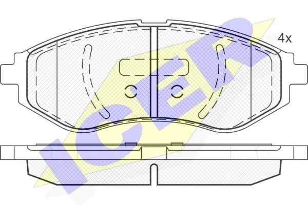 Brake Pad Set, disc brake (181566)