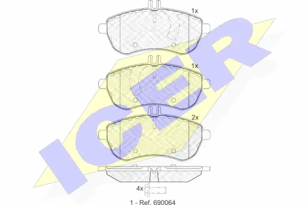 Brake Pad Set, disc brake (181821)