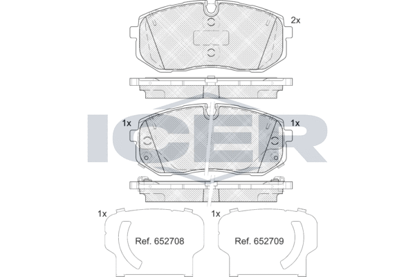 Brake Pad Set, disc brake (182470)