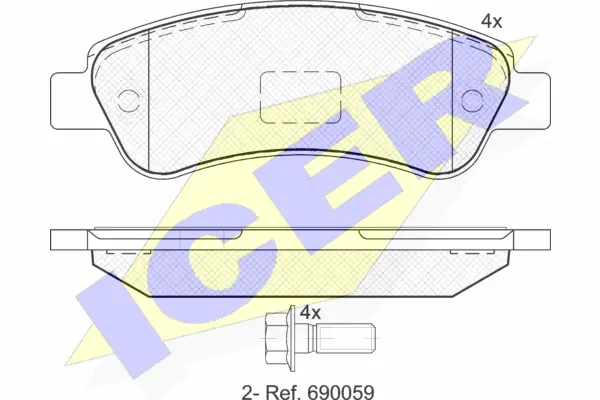 Brake Pad Set, disc brake (141804)