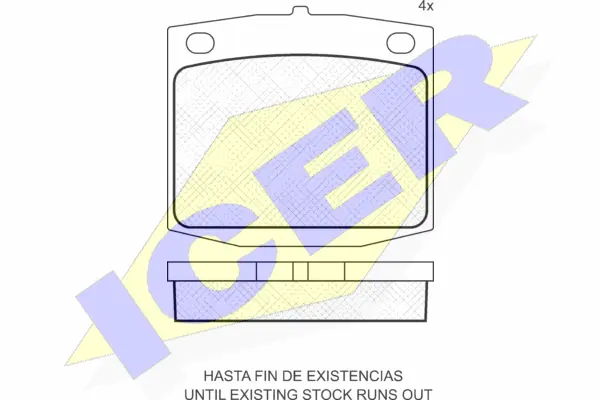 Brake Pad Set, disc brake (180271)
