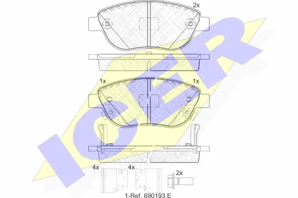 Brake Pad Set, disc brake (181809-203)