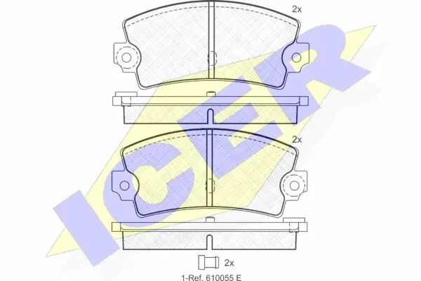 Brake Pad Set, disc brake (180098)