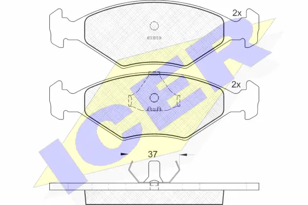 Brake Pad Set, disc brake (181215)