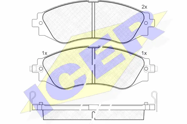 Brake Pad Set, disc brake (181260)