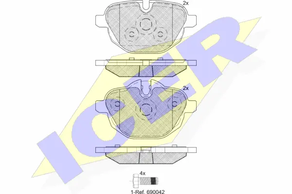Brake Pad Set, disc brake (182004)