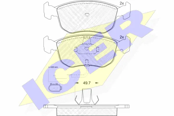 Brake Pad Set, disc brake (180957)
