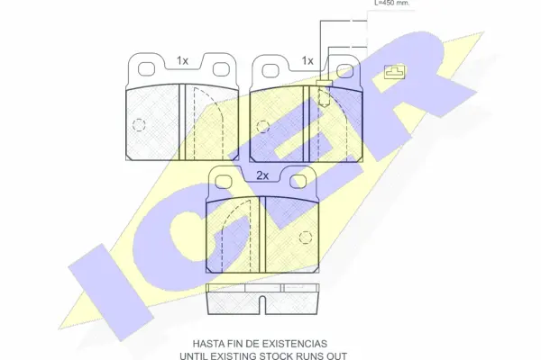 Brake Pad Set, disc brake (180529)