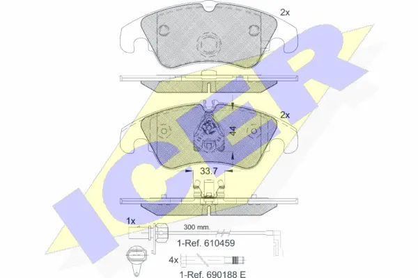 Brake Pad Set, disc brake (181862)