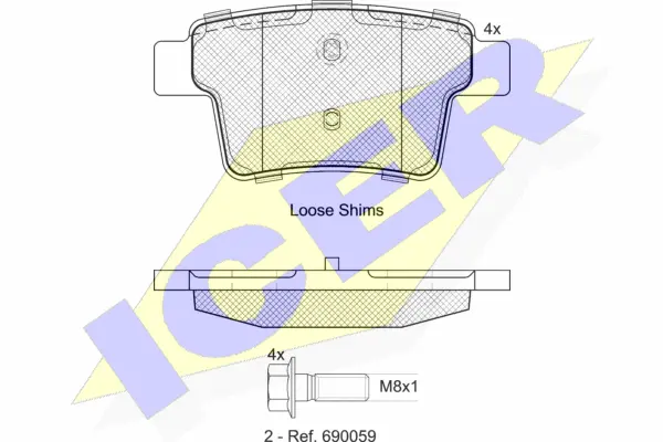 Brake Pad Set, disc brake (181722-701)