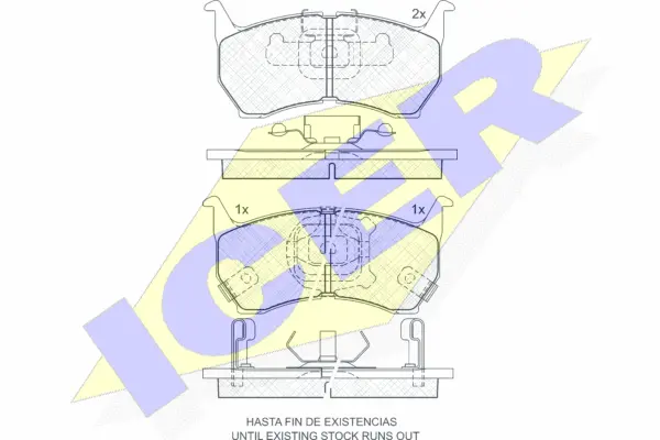 Brake Pad Set, disc brake (180670)