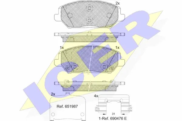 Brake Pad Set, disc brake (182320)