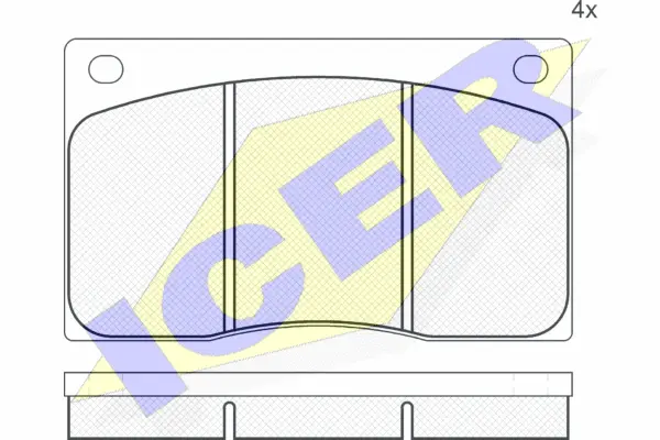 Brake Pad Set, disc brake (180234)