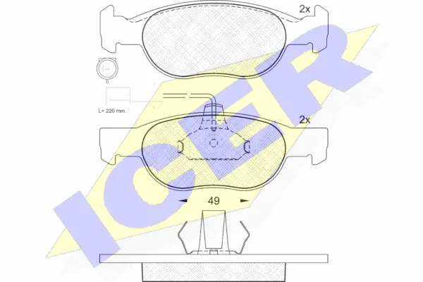 Brake Pad Set, disc brake (181242)
