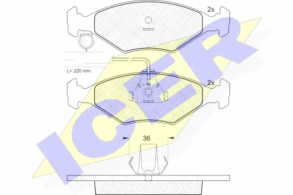Brake Pad Set, disc brake (181226)