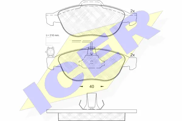 Brake Pad Set, disc brake (181446)