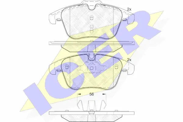 Brake Pad Set, disc brake (181885)