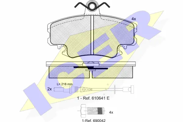 Brake Pad Set, disc brake (180993-700)
